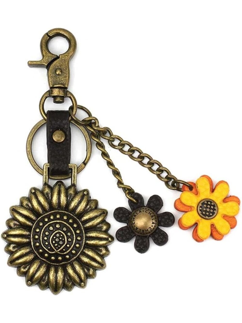 Decorative Purse Charm & Key Fob - Metal Keychain Accessory for Bags & Keys